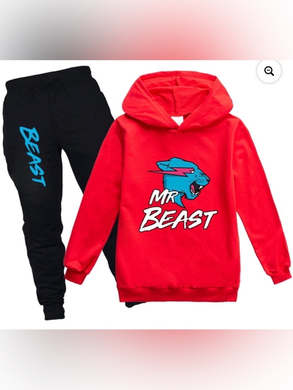 NWT MR BEAST Printed Hoodie & Sweatpants Set, 11-12 Years Old Hoodie